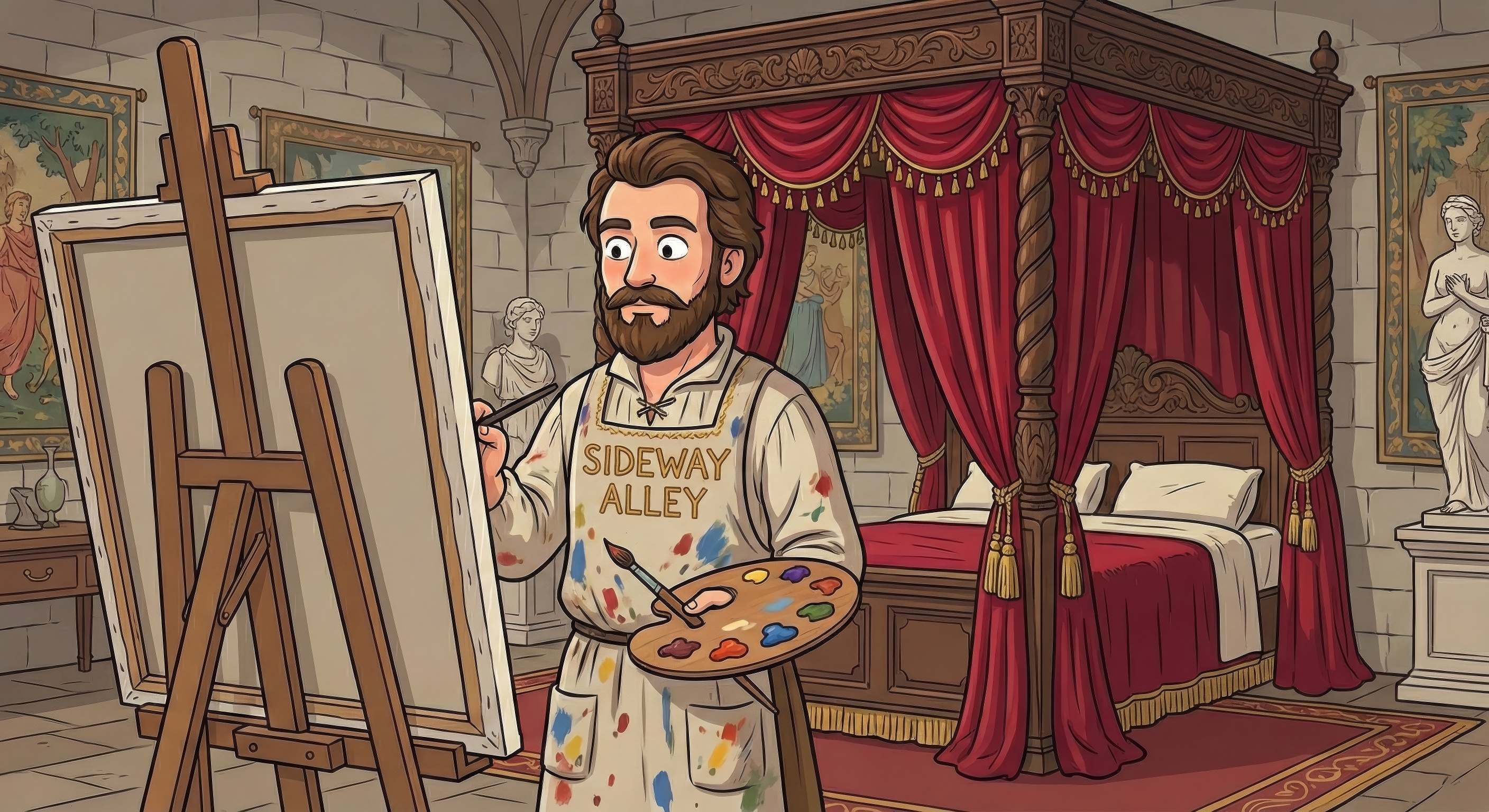 Vintage portrait - Renaissance men need love too.